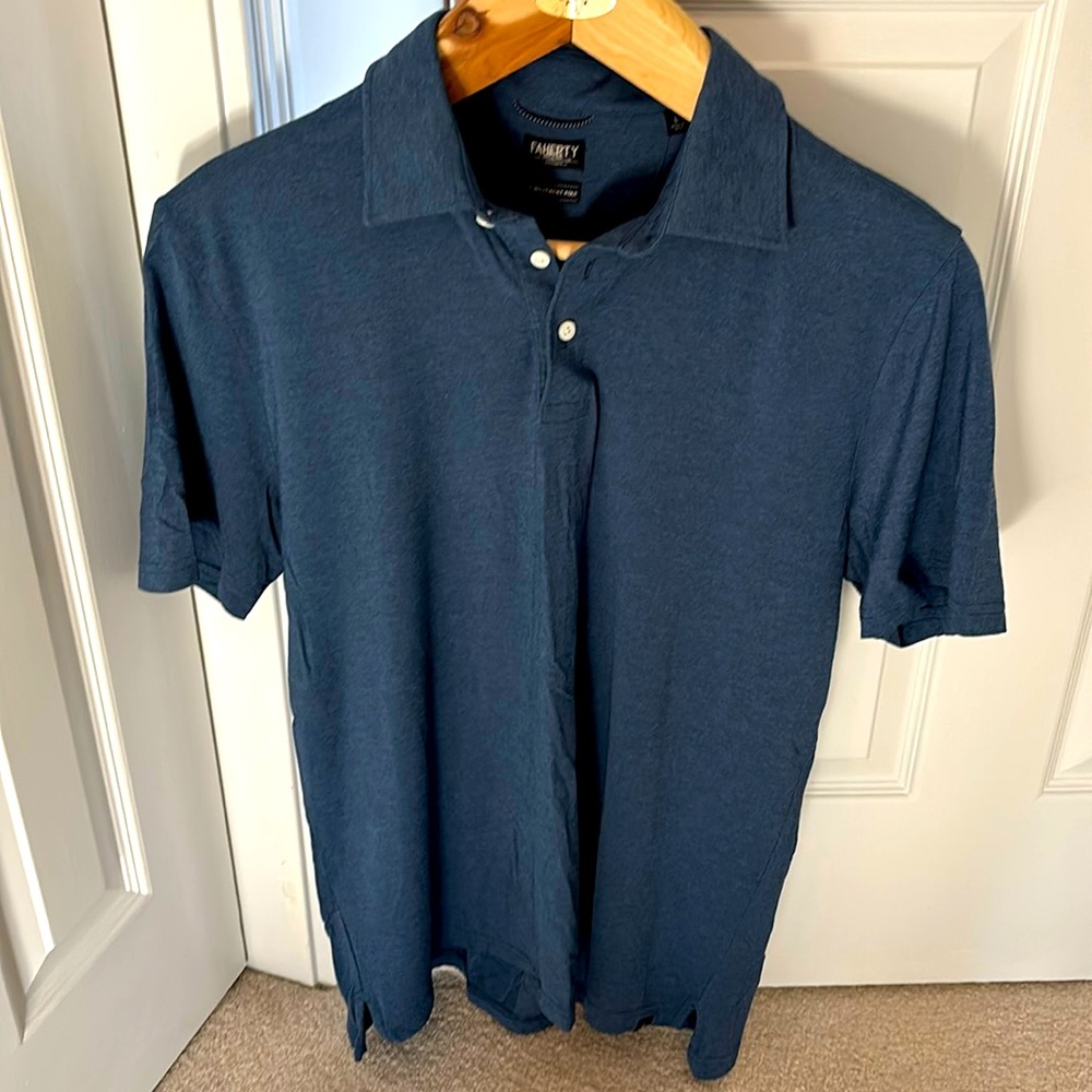 Faherty short-sleeved Navy polo